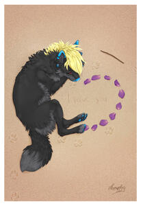 Example: Full body, colored & shaded x1 + low detail BG