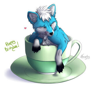 Example: Half body, colored & shaded x1 + low detail BG